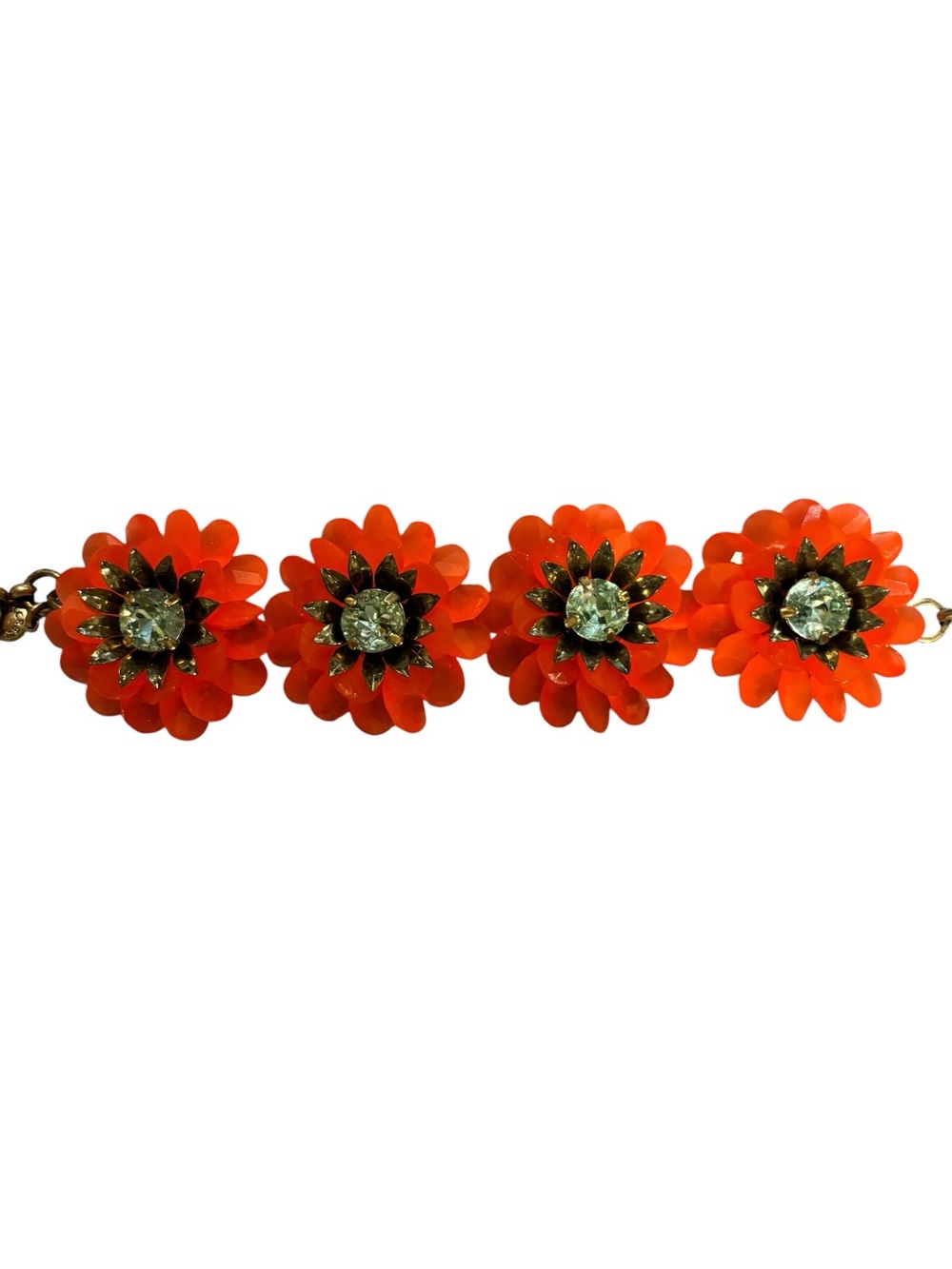 J. Crew floral crystal bracelet